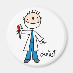 Dentist Stick Figuur Magnet
