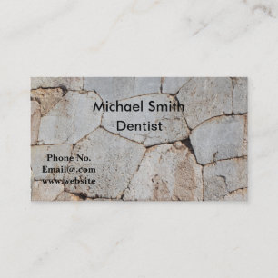 Dentist Stone Wall Design Visitekaartje