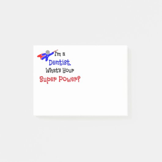 Dentist Superheld Post-it® Notes (Voorkant)