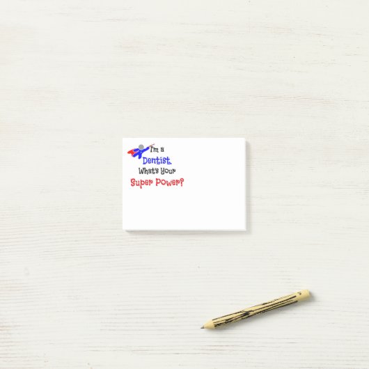 Dentist Superheld Post-it® Notes (Op bureau)