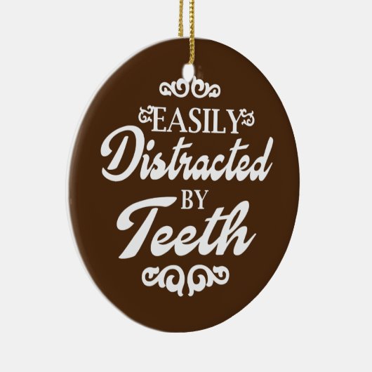 Dentist tandheelkundige assistent-student gemakkel keramisch ornament (Rechts)