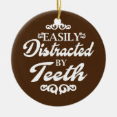 Dentist tandheelkundige assistent-student gemakkel keramisch ornament (Voorkant)