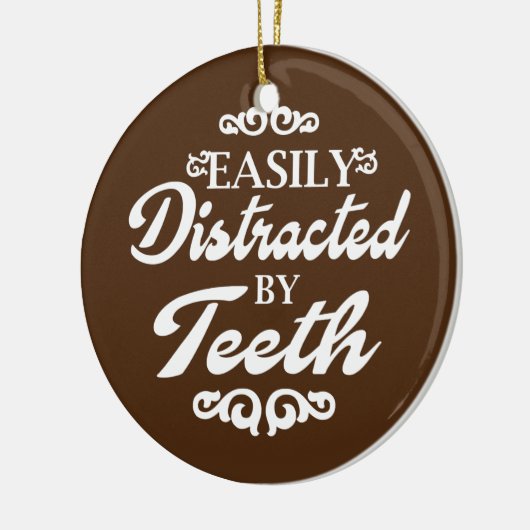 Dentist tandheelkundige assistent-student gemakkel keramisch ornament (Links)