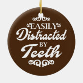 Dentist tandheelkundige assistent-student gemakkel keramisch ornament (Achterkant)