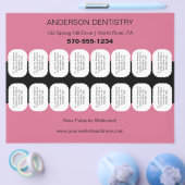 Dentist, tandheelkundige brochure met tranenscheur (Enkel)