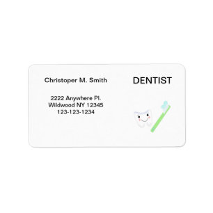 Dentist - tandheelkundige dienst etiket