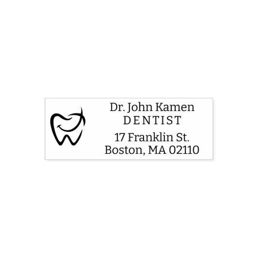 Dentist | tandheelkundige dienst  zelfinktende stempel (Design)