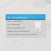 Dentist/tandheelkundige Studio-Visitekaartjes in b Visitekaartje (Achterkant)