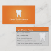 Dentist/tandheelkundige Studio-Visitekaartjes in O Visitekaartje (Voorkant / Achterkant)