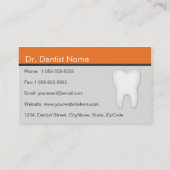 Dentist/tandheelkundige Studio-Visitekaartjes in O Visitekaartje (Achterkant)