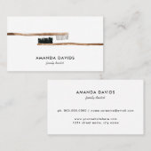 Dentist | Tandtandheelkundige Waterverf Visitekaartje (Voorkant / Achterkant)