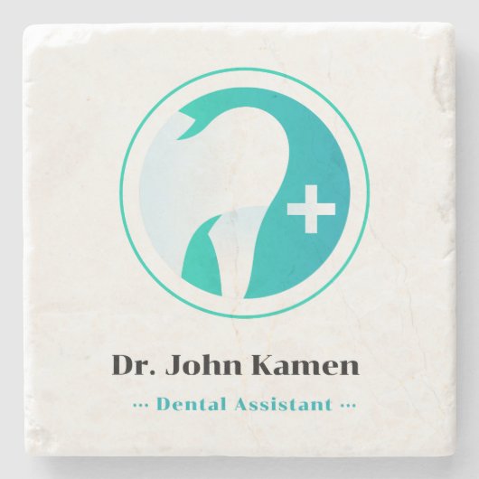 Dentist | Tedh Stenen Onderzetter (Voorkant)