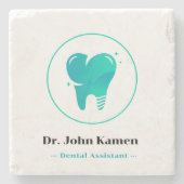 Dentist | Tedh Stenen Onderzetter (Voorkant)