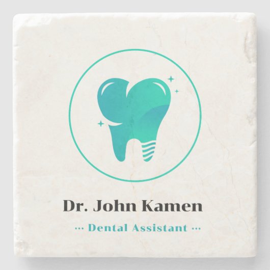 Dentist | Tedh Stenen Onderzetter (Voorkant)