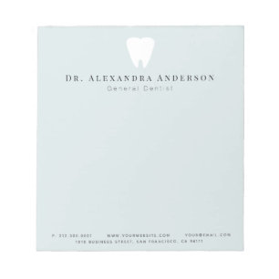 Dentist Teeth Light Blue Notitieblok