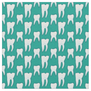 Dentist Teeth Orthodontist Pattern Stof