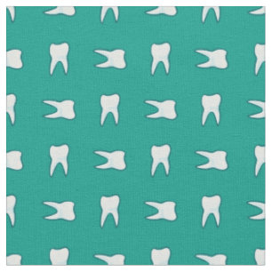 Dentist Teeth Orthodontist Pattern Stof