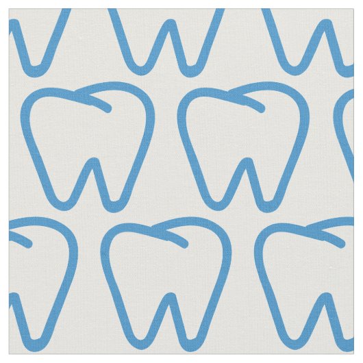 Dentist Teeth Orthodontist Pattern Stof (Close Up)