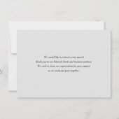 Dentist Thema | Minimale flat-paneldank Bedankkaart (Achterkant)