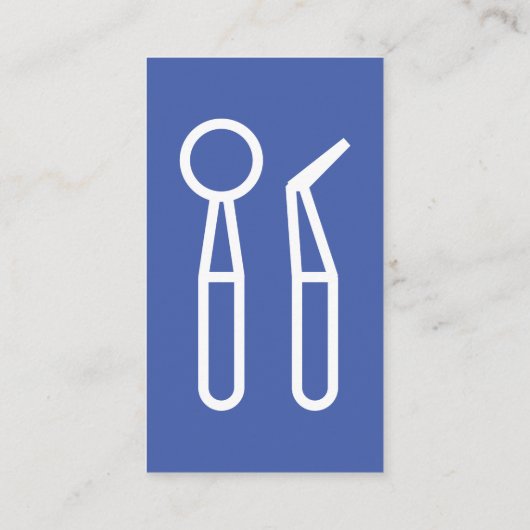 Dentist Tools | Gold Tooth Visitekaartje (Achterkant)