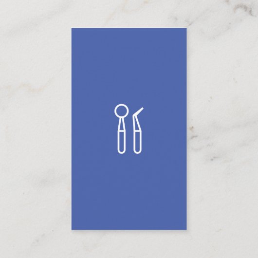 Dentist Tools Visitekaartje (Achterkant)