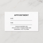 Dentist Tooth & Bubbles Chalkboard tandheelkundige Afsprakenkaartje (Achterkant)