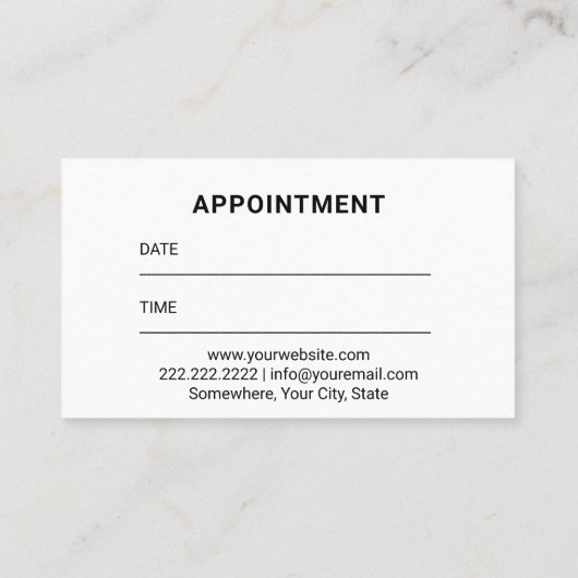 Dentist Tooth & Bubbles Chalkboard tandheelkundige Afsprakenkaartje (Achterkant)