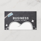 Dentist Tooth & Bubbles Chalkboard tandheelkundige Afsprakenkaartje (Voorkant)