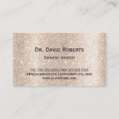 Dentist Tooth Heart Logo Luxe Dental Care Visitekaartje (Achterkant)