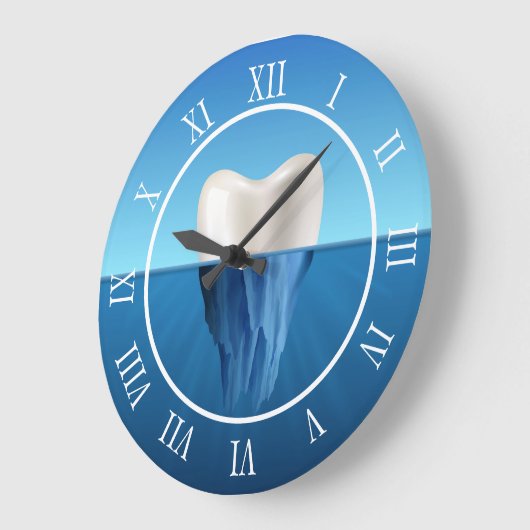 Dentist Tooth Iceberg Professional Grote Klok (Hoek)