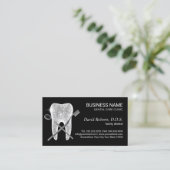 Dentist Tooth Logo Dental Office Appointment Afsprakenkaartje (Staand voorkant)