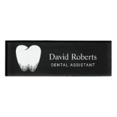 Dentist Tooth Logo Professional Dental Assistant Naambadge (Voorkant)