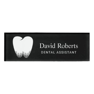 Dentist Tooth Logo Professional Dental Assistant Naambadge