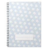 Dentist Tooth Pattern Dental Assistant Blue Notitieboek (Voorkant)