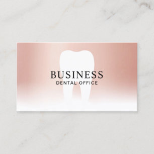 Dentist Tooth Roos Gold Pastel Dental Appointment Afsprakenkaartje