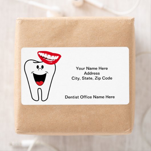 Dentist Tooth Teeth Smile Labels (Insitu)