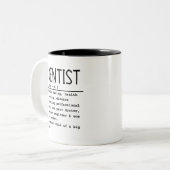 Dentist Tweekleurige Koffiemok (Voorkant links)