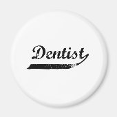 Dentist Typografie Magneet (Voorkant)