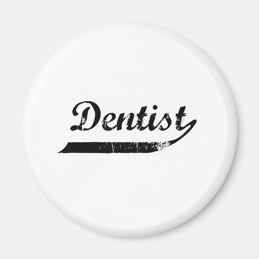 Dentist Typografie Magneet (Voorkant)