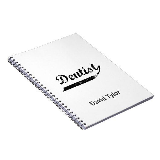 Dentist Typografie Notitieboek (Rechterzijde)