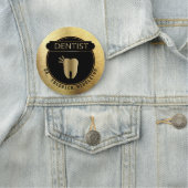 Dentist - UpScale Black en Gold Naamplaatje (In situ)