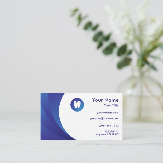 Dentist Visitekaartje (Staand voorkant)