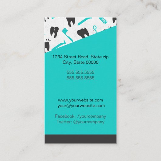 Dentist Visitekaartje (Achterkant)