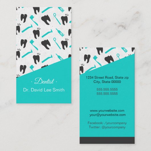 Dentist Visitekaartje (Voorkant / Achterkant)