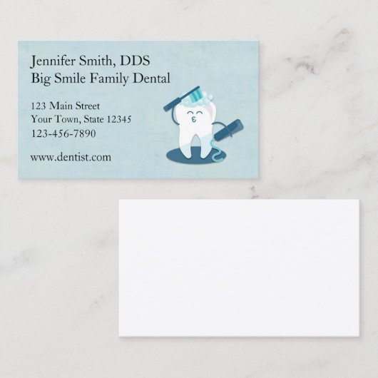 Dentist Visitekaartje (Voorkant / Achterkant)
