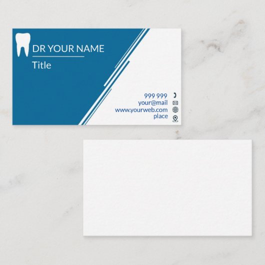 Dentist Visitekaartje (Voorkant / Achterkant)