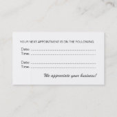 Dentist Visitekaartje Afsprakenkaartje (Achterkant)