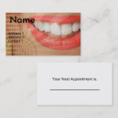 DENTIST VISITEKAARTJE AFSPRAKENKAARTJE (Voorkant / Achterkant)