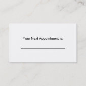 DENTIST VISITEKAARTJE AFSPRAKENKAARTJE (Achterkant)