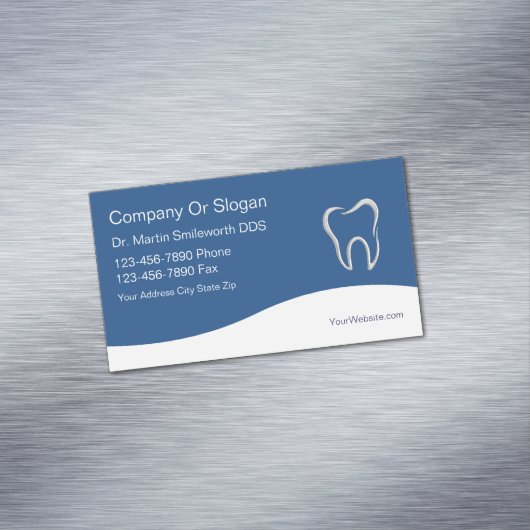 Dentist Visitekaartje Magneet (Voorbeeld)